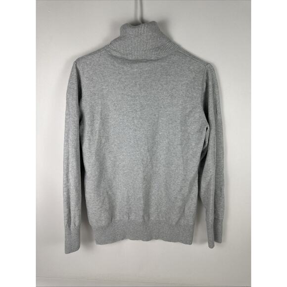 L.L. Bean Gray Turtle Neck Sweater Womens Size Medium - Picture 3 of 7